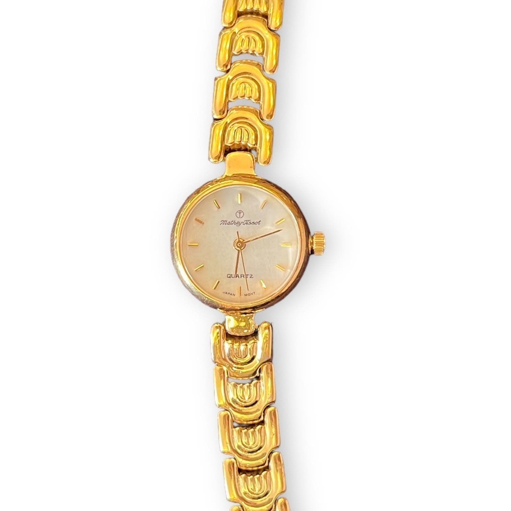 Gorgeous Mathey Tissot Gold Toned Wriswatch